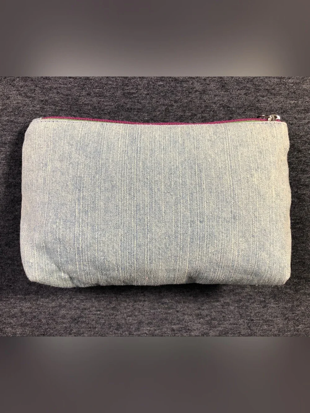 Women's Quilted Diamond Accent Pouch - Pink & Green